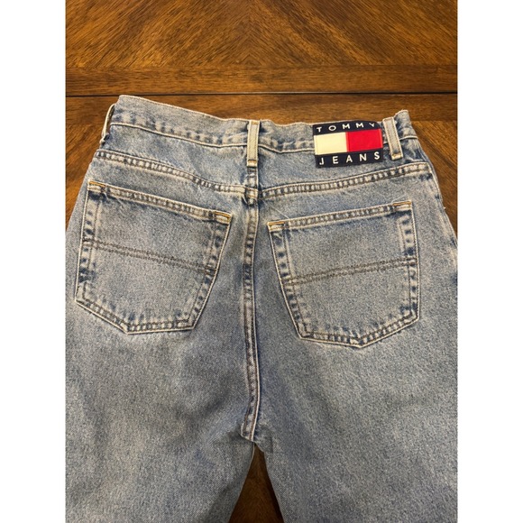 Tommy Jeans Mens Light Wash Straight Leg Denim Jeans Size 31x34 |J1 - Picture 3 of 7